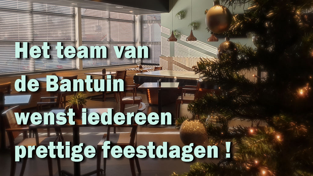 Het team van de Bantuin wenst iedereen prettige feestdagen!