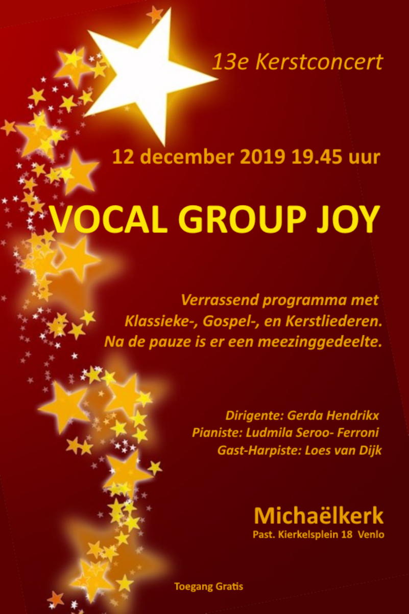 13de kerstconcert Vocal Joy Group