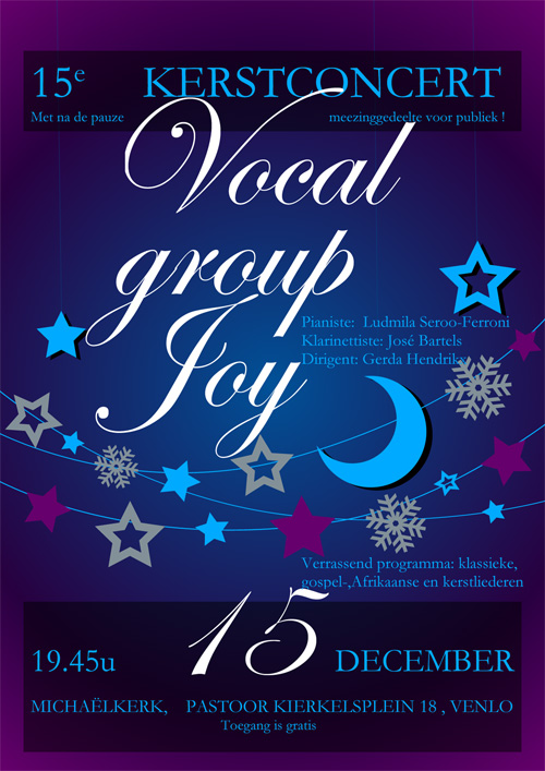 Kerstconcert Vocal group Joy